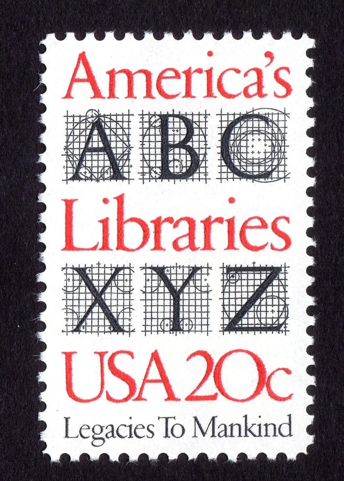 Scott #2015 America's Libraries Single Stamp - MNH - Image 1 of 1