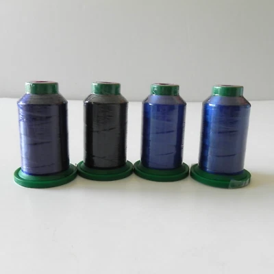 Amann Isacord 40 100% Polyester Lot of 4 Blue Shades 1000M - Image 1 of 4