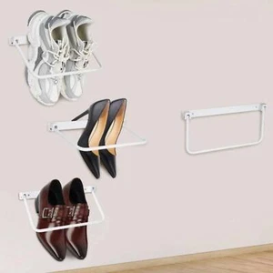 4Pcs Foldable RV Shoe Rack Slippers Drain Rack Wall Mounted Storage Rack NEW - Picture 1 of 8