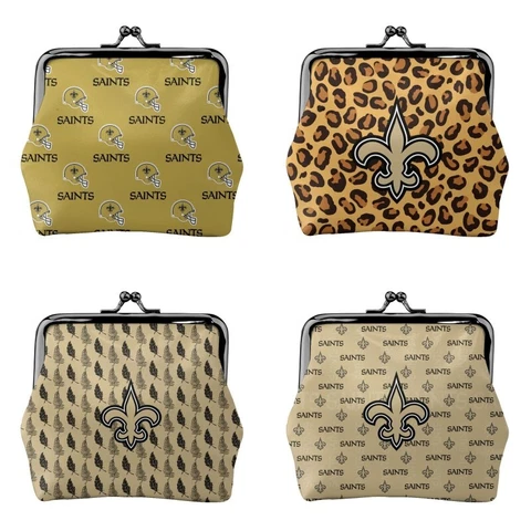 New Orleans Saints Fans Mini Coin Purse Change Purse Coin Bag Women's Wallet Cover