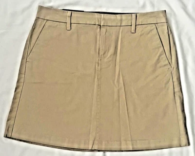 🍒 NUEVO CON ETIQUETAS Tommy Hilfiger Hollywood Falda Caqui Chino Clásica Línea A Talla 2 🍒 Foto 1 de 4