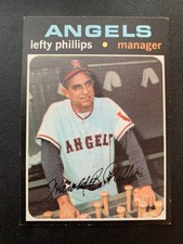 1971 Topps Baseball Card # 279 Lefty Phillips - EXMT