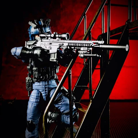 1:12 SCAR Sniper Rifle Weapon For G.I. Joe Classified Action Figures GA2O8A BK Cover