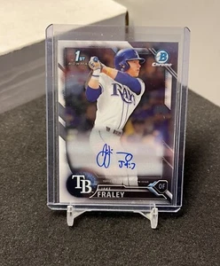 Jake Fraley 1st Autograph 2016 Bowman Chrome CDA-JF Tampa Bay Rays prospect - Picture 1 of 2