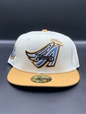 Anaheim Angels 40th Anniversary New Era 7 1/2 Cream Blue Gold W/pin - Image 1 of 4