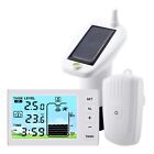 Solar panel multifunctional indoor thermometer electronic water tank level gauge