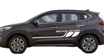 Graphics Motor Sport Car Sticker For Hyundai Ix35 Ix25 Side Door Stripe Decals - Изображение 1 из 4