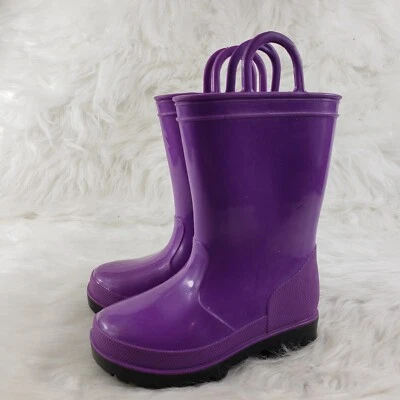 JOE BOXER 紫色雨靴 小女孩 尺码 US 7 — 第 1/4 张图片