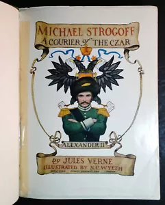 Michael Strogoff by Jules Verne, Illustrated by N C Wyeth, Scribner's 1955 exLib - Picture 1 of 12