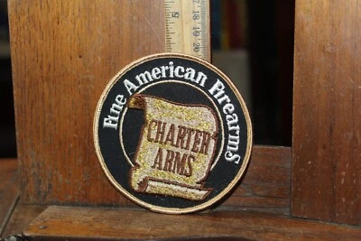 Vintage Embroidered Patch Charter Arms Fine American Firearms - Image 1 of 2