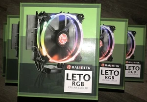 Raijintek Fan 0R100075 LETO RGB CPU Direct Contact Sleeve Bearing 4Pin RGB 4Pin - Picture 1 of 7