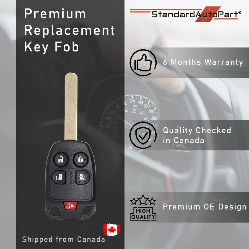 Llave de cabeza remota de 5 botones N5F-A04TAA para Honda Odyssey (2011-2013) Foto 1 de 4