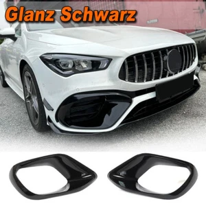 Se adapta a Mercedes Benz C118 CLA45 2020-22 negro brillante entrada de aire ventilación - Imagen 1 de 13