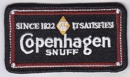Copenhagen SNUFF Embroidered Patches 3.6"x2.1" iron-on - Image 1 of 1