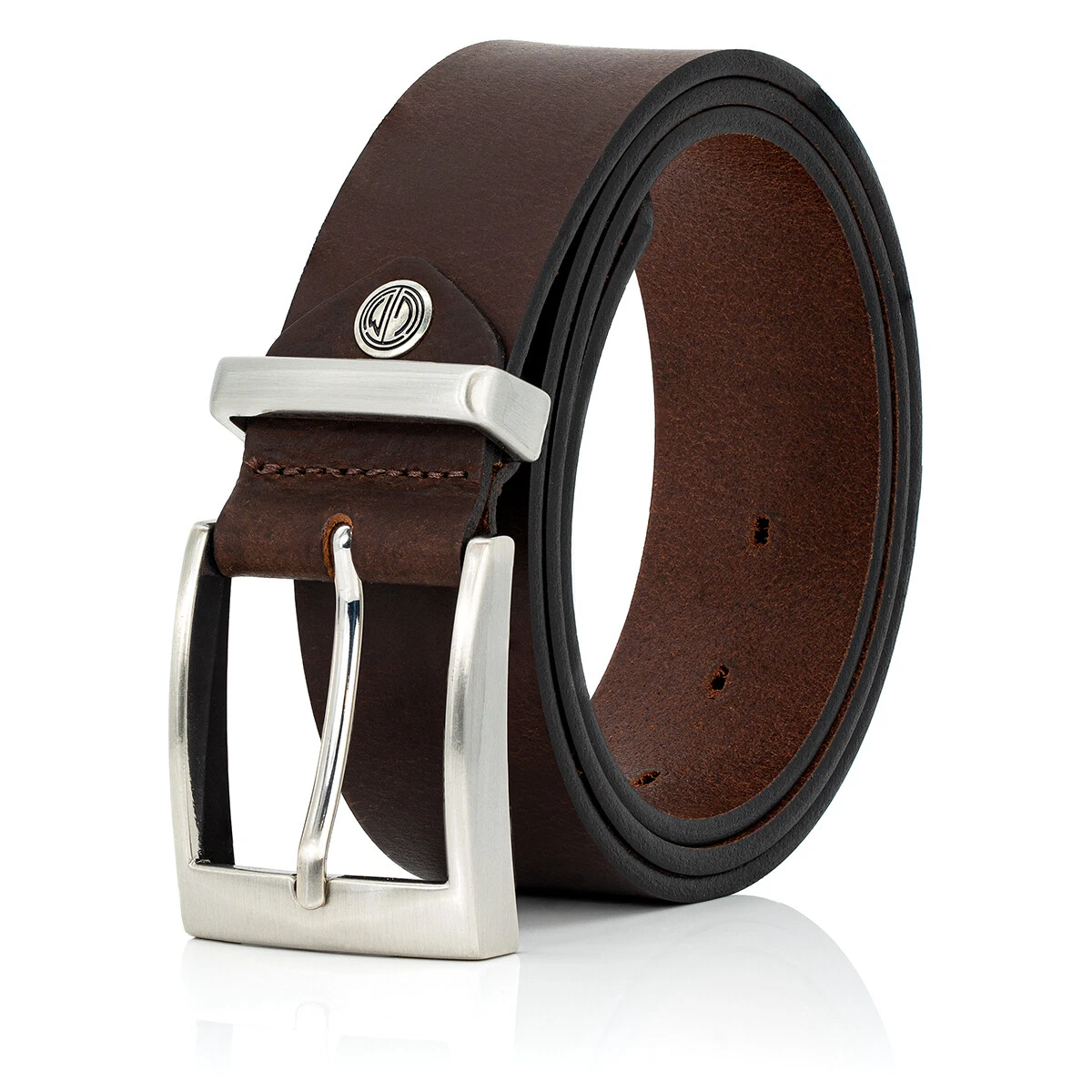 LINDENMANN Ledergürtel Herren – 30 Mm Breit, Rindleder Cognac, Bis 120 Cm, Individuell Kürzbar
