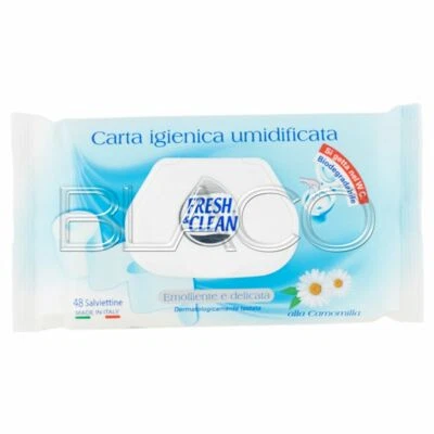 FRESH E CLEAN RESH E CLEAN CARTA IGIENICA UMIDIFICATA CAMOMILLA 48PZ DELICATA PROFUMATA