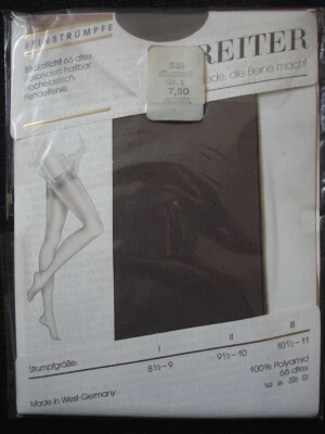 Straps – Strümpfe Feinstrümpfe Reiter Blickdicht 60 den Gr. I 8½ - 9 diamant NEU - Bild 1 von 2