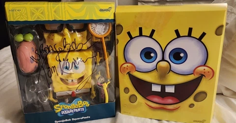 Super 7 Ultimates TOM KENNY SIGNED AUTOGRAPH INSCRIPTION "SPONGE BOB" SUPER RARE Cover