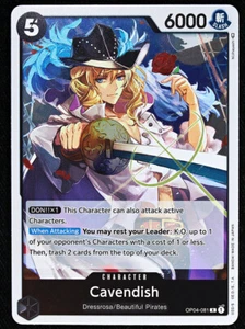 One Piece CCG - Kingdoms of Intrigue - Cavendish - OP04-081 - Rare - Foil NM - Picture 1 of 2