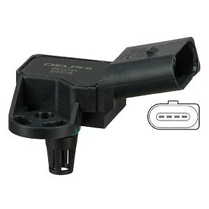 SENSOR, INTAKE MANIFOLD PRESSURE FOR AUDI CUPRA SEAT DELPHI PS10161 - Image 1 of 4