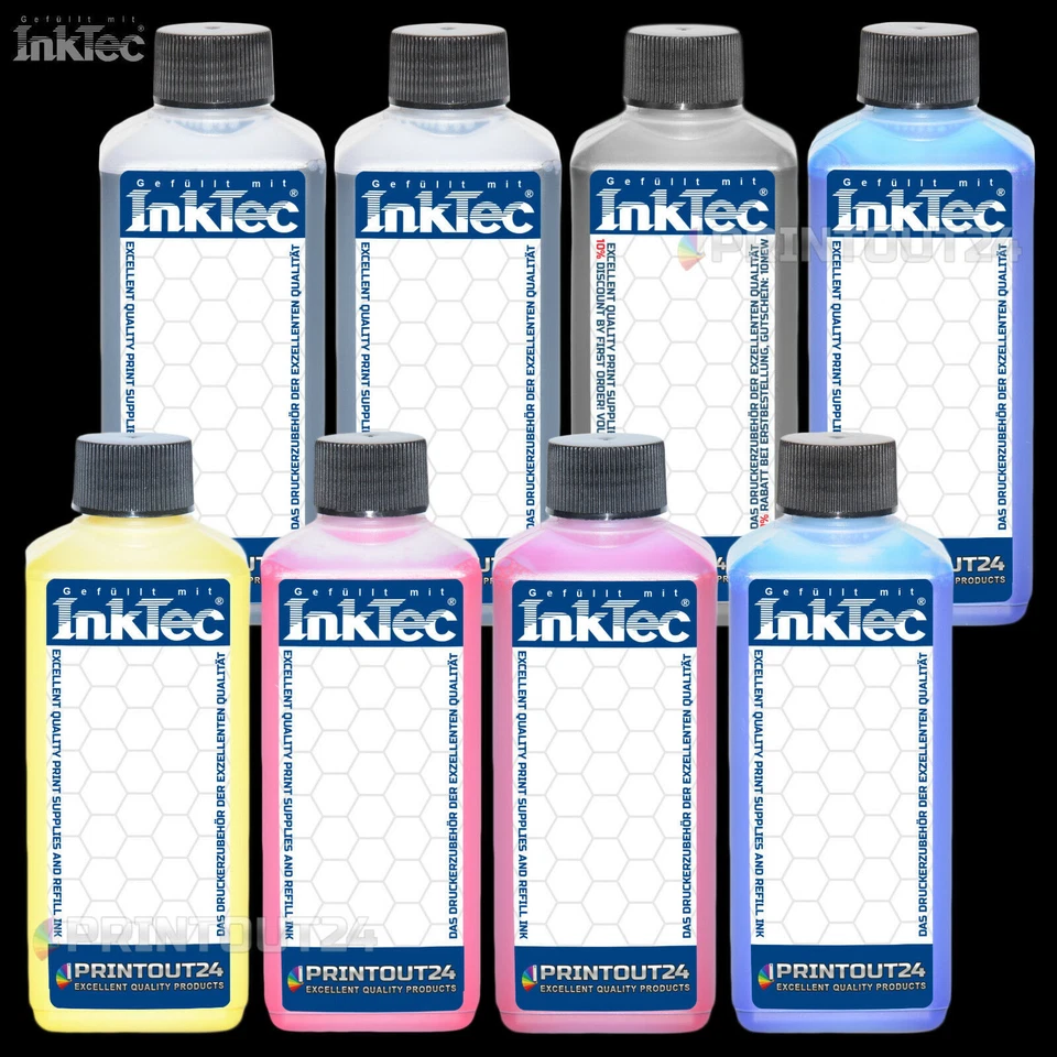 8X250Ml InkTec® Refill Ink For Epson Stylus Photo 2100 2200 - Image 1 of 1