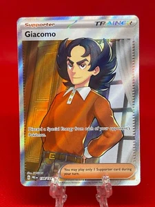 Juego de cartas coleccionables Pokémon Giacomo 138/131 S&V Prismatic Evolutions arte completo ultra raro 2025 casi nuevo - Imagen 1 de 2
