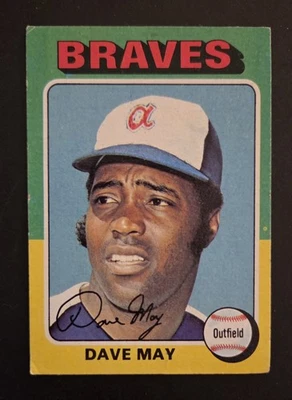 1975 Topps - Dave May #650 Braves OF - Image 1 of 2