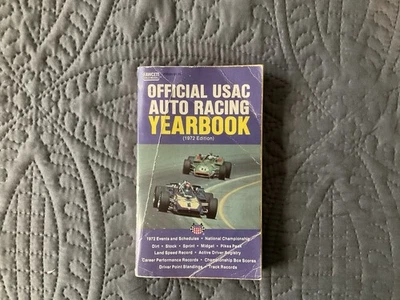 Anuario oficial de carreras de automóviles de la USAC 1972 de bolsillo Foto 1 de 2