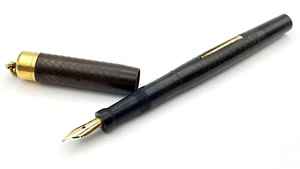 VINTAGE SWAN SF 2 RING TOP FOUNTAIN PEN IN BCHR SEMI FLEXIBLE 14K MEDIUM NIB USA - Picture 1 of 15