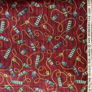 1 yd Nautical Theme Fabric Lobster Traps Floats Coastal Living MODA Beach House - Picture 1 of 2