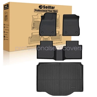 TPE For 2013-2022 Chevy Trax & Buick Encore Floor Mats & Trunk Cargo Liners Set - Image 1 of 4