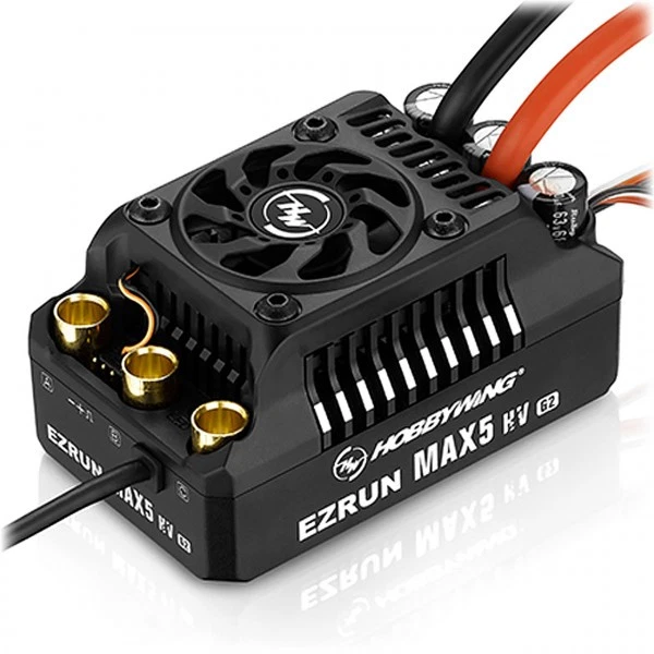 Hobbywing Ezrun MAX5 HV G2 Regler 250 Amp, 6-12s LiPo, BEC 8A - Bild 1 von 1
