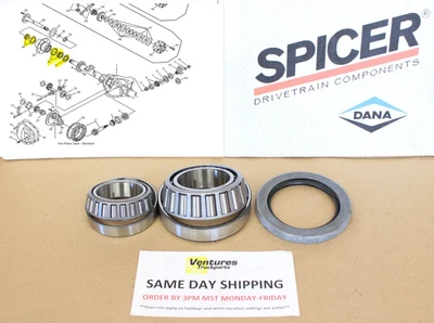 1994-1998 Dodge Ram 3500 DRW Dana 80 OEM Rear Axle Wheel Bearings & Seal - Image 1 of 4