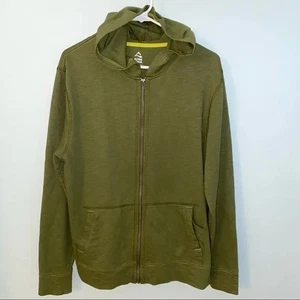 Alpine Design men's olive green full zip hoodie size Medium EXCELLENT CONDITION - Picture 1 of 6