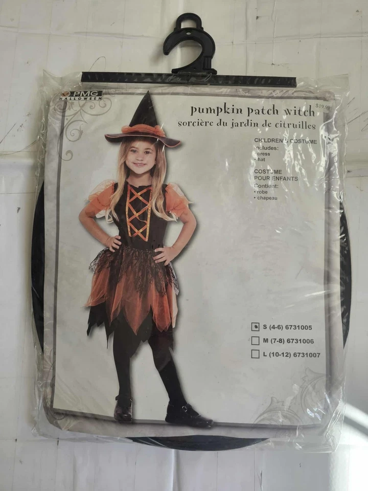 Californoa Costumes Pretty Pumpkin Witch Childs Size Small (4-6) - Image 1 of 3