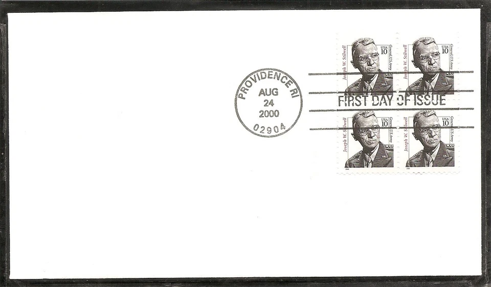 US SC # 3420 Joseph W. Stilwell FDC. Ready For Cachet. - Image 1 of 1