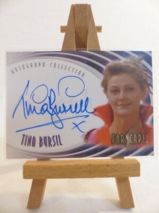 Farscape Through the Wormhole Autograph card A45 Tina Bursil as Empress Nova