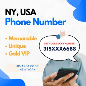 New York Vanity Phone Number! Great Personal/Business Number, Memorable Gold VIP - Picture 1 of 1