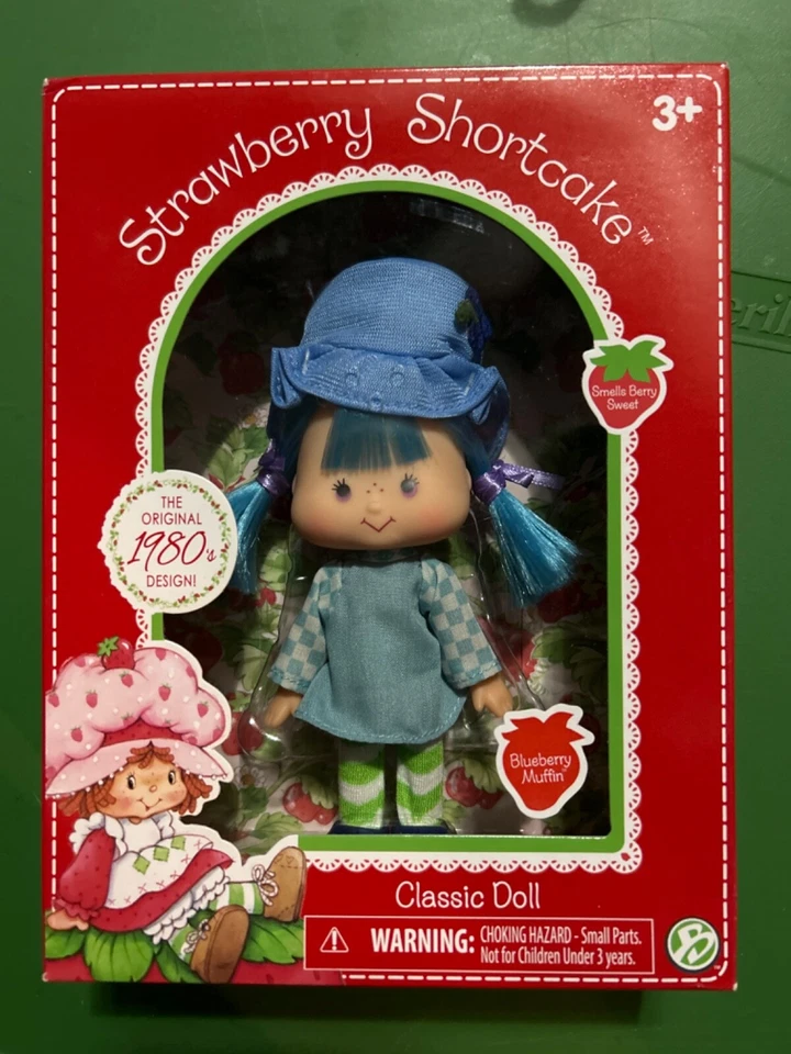 Classic 80s Strawberry Shortcake Blueberry Muffin Doll Retro Bridgedirect