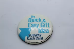 U-Bahn Restaurant Geschenk Geldkarte Werbeaktion 2006 Pinback Knopf Abzeichen - Bild 1 von 4