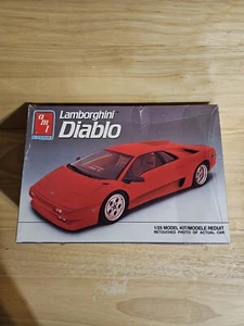1:25 AMT ERTL Plastic Model Kit  1990 #6933 Lamborghini Diablo OPEN BOX - Picture 1 of 7