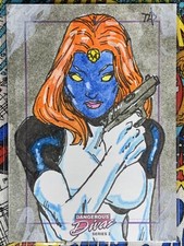 Dangerous Divas 2 SketchaFEX Sketch Card Mystique Artist: Antonio Brandao