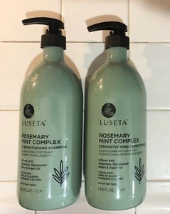 2 PK JUMBO SET 33.8oz/ 1Liter LUSETA Rosemary Mint COMPLEX SHAMPOO & CONDITIONER - Picture 1 of 1