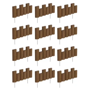 Greenes Fence Half Log Edging Flexible Plastic Backing Spruce 18 in. L (12-Pack) - Picture 1 of 12