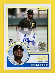 2023 Topps Archives Liover Peguero Rookie Card #83FF-LP Fan Favorites Autographs - Picture 1 of 2