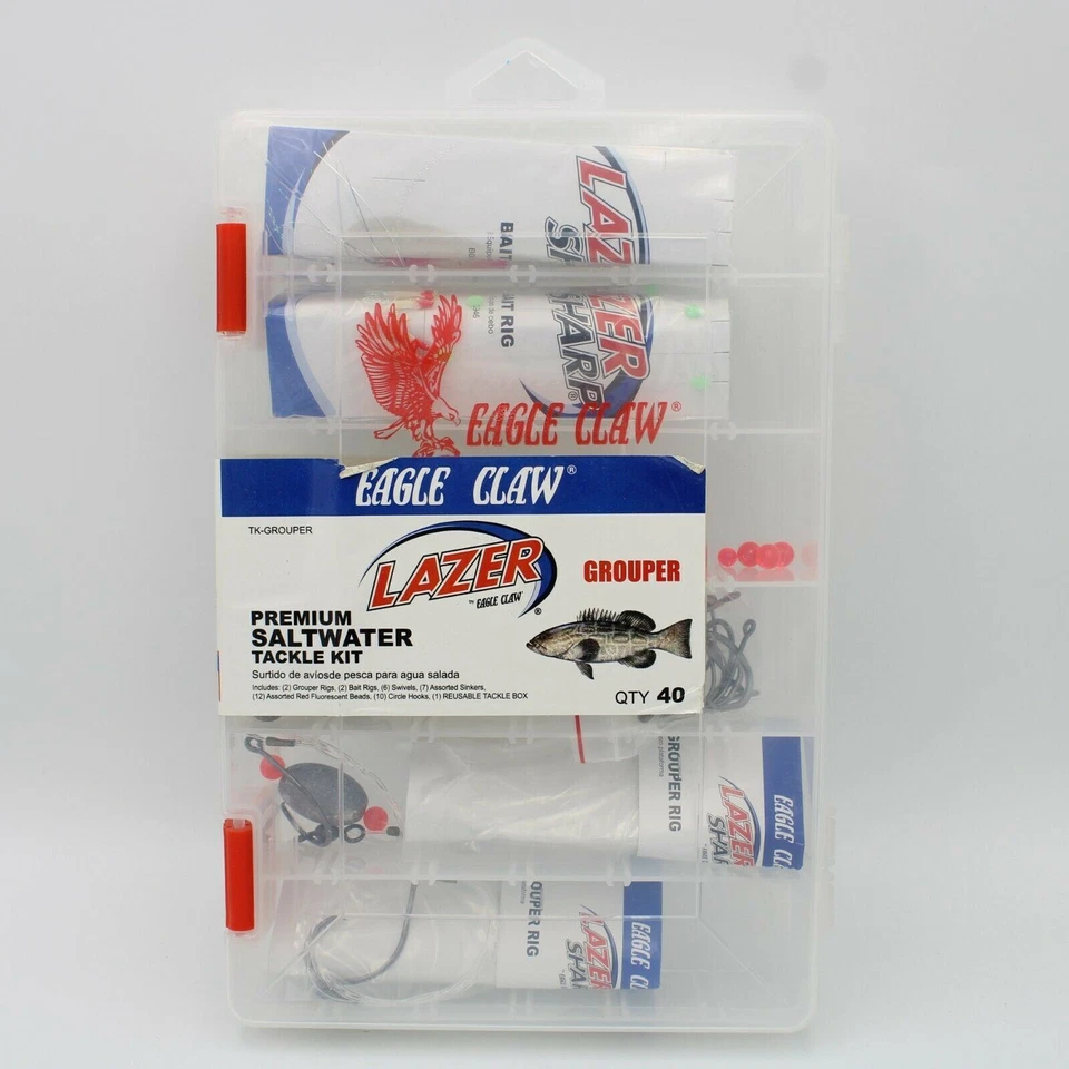 Набор рыболовных снастей Eagle Claw Premium для прибрежной морской рыбалки KBCHINSW 26 штук - Изображение 1 из 4