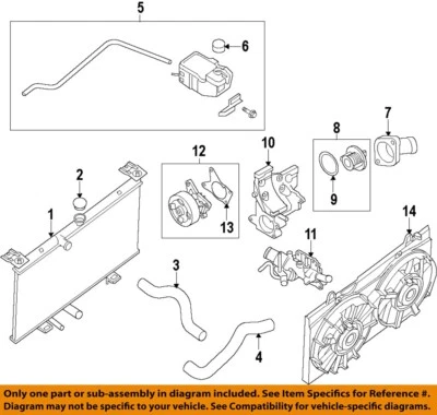 Used Engine Cooling Fan Motor fits: 2008 Nissan Sentra Fan Assembly 2.0 Grade A Foto 1 de 2
