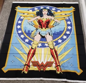 DC Comics Wonder Woman Fabric Panel Sewing 1984 Camelot Fabrics 45 x 35 in - Picture 1 of 3