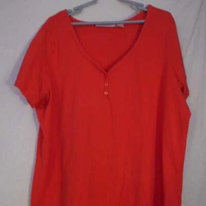 Camicia Roamans taglia 2x maglia rossa scollo a cuore - Foto 1 di 5