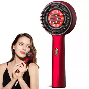 Spazzola Capelli Terapia Luce Rossa per Crescita Capelli Olio Applicatore Massaggiatore Pettine - Foto 1 di 29